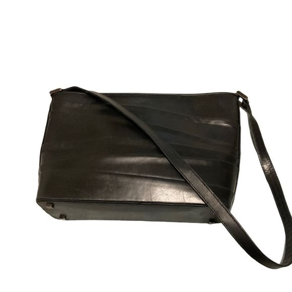 COPY - Stuart Weitzman Black Leather Purse shoulder bag - Picture 1 of 6